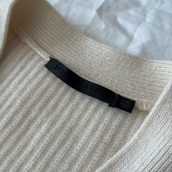 Jenni Kayne Cashmere Cocoon Ivory Sz XXS - Picture 6 of 8